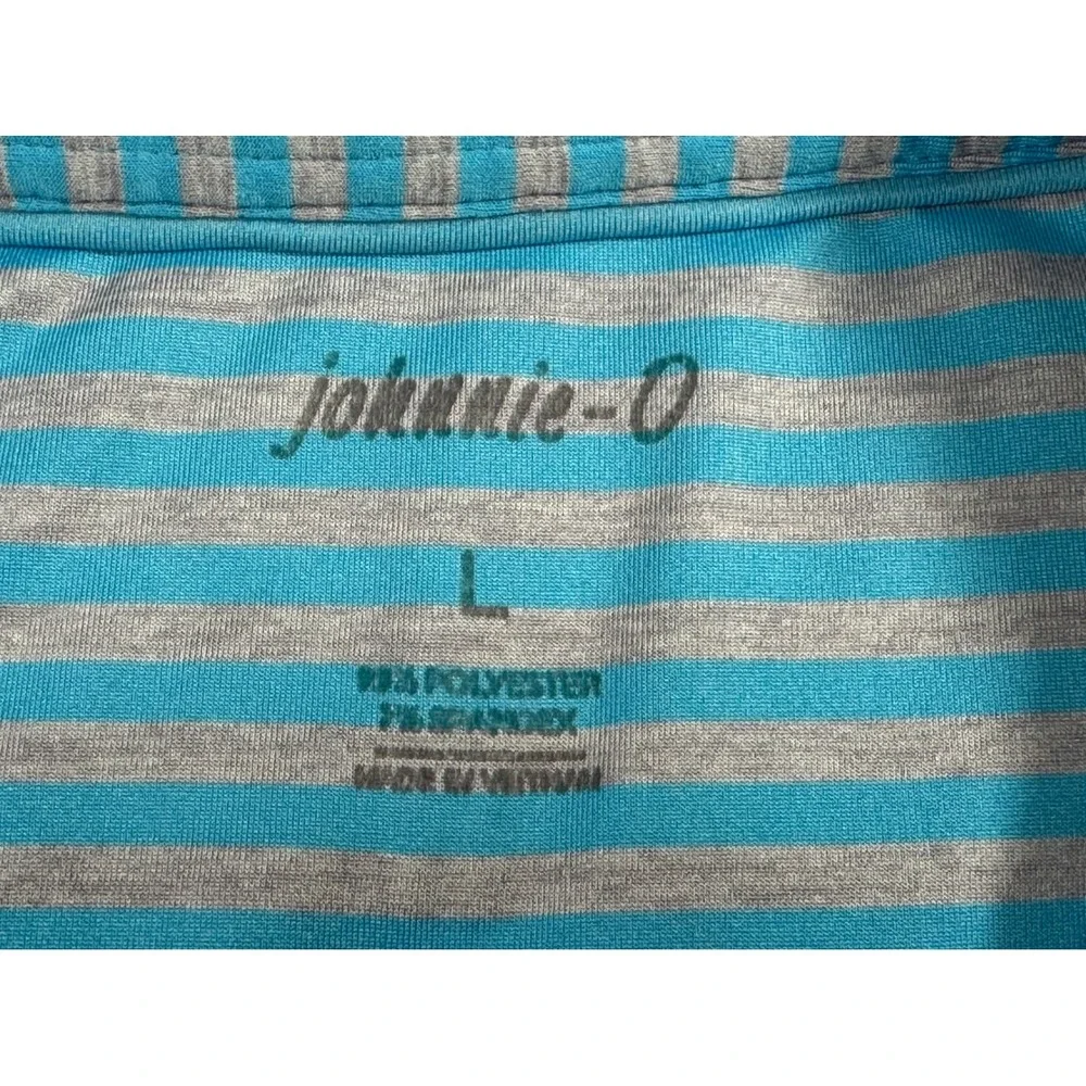 Johnnie-O Mens Niagara Striped Performance Polo Shirt L